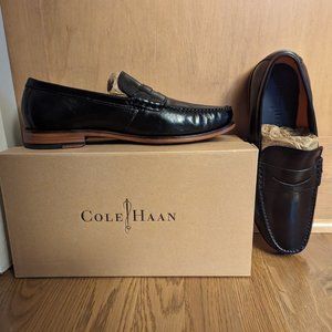Cole Haan Hudson Penny Loafers Black Size 8